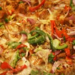 kalorienarme Pizza mit Gemüse
